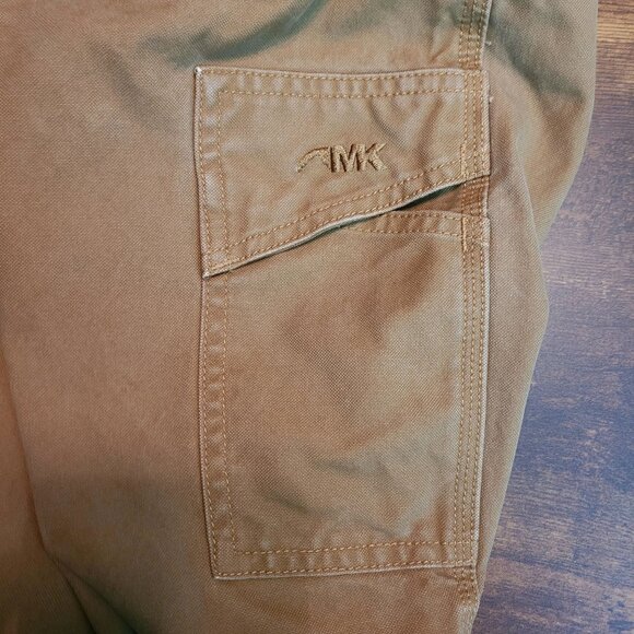 Mountain Khakis Alpine Pants Size 12 Double Knee Tan Canvas Outdoor Gorpcore - Picture 3 of 10